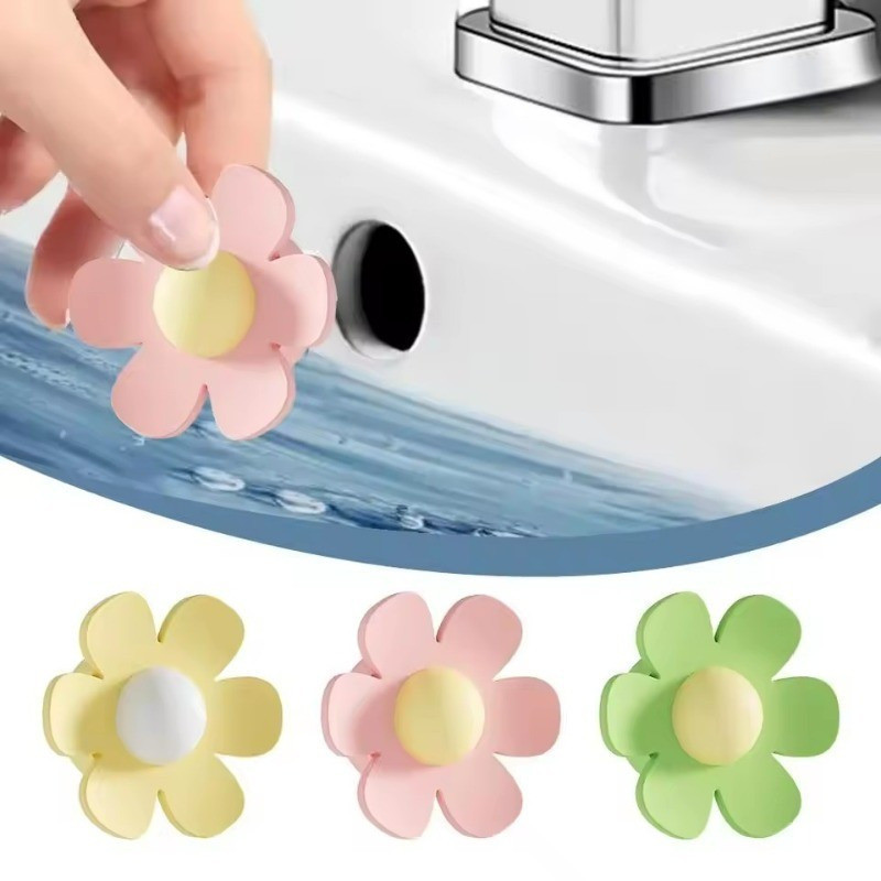 Lemon Pattern Sink Overflow Hole Plug - Washbasin Drain Hole Stopper ...