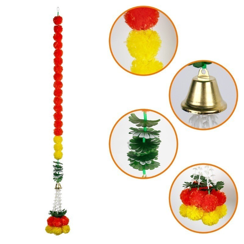 150cm Deepavali Marigold String Diwali Decoration items Indian-style ...