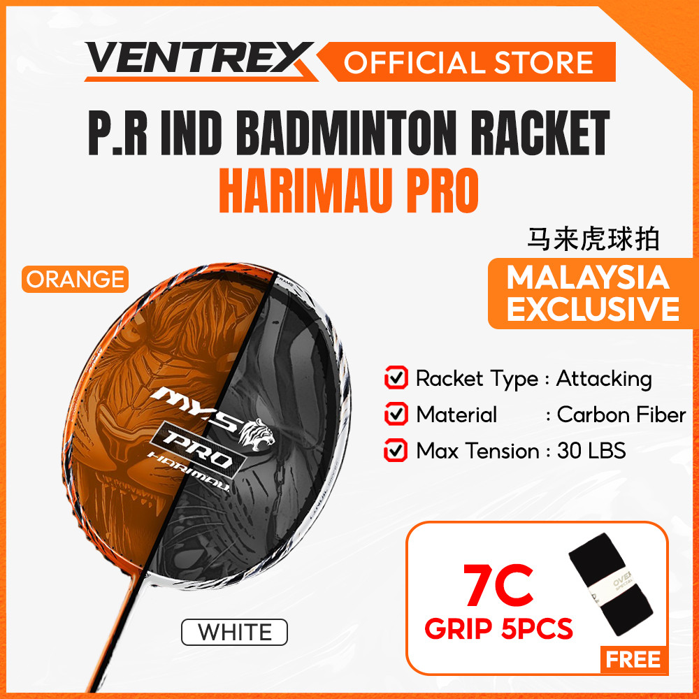 PRIND Racket Harimau Pro Reket Racket Badminton Racket Reket Raket ...