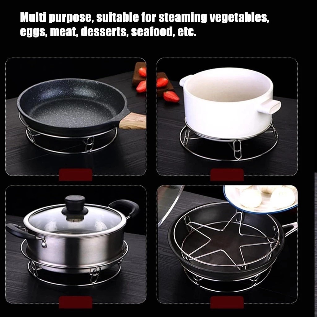 Stainless Steel Steamer Rack Rust-Resistant Heatproof Steam Rack Anti ...