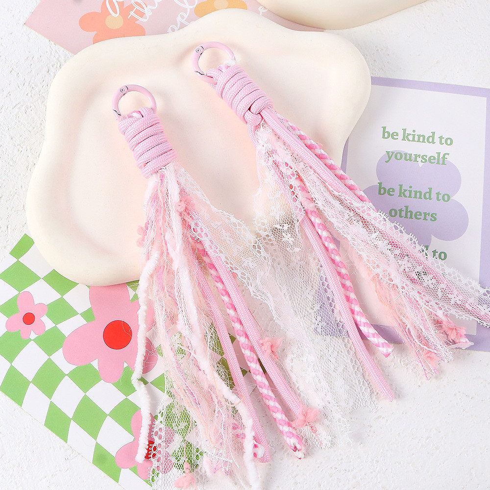Dopamine Series Looped Lace Woven Rope Knotted Rope Handmade DIY ...