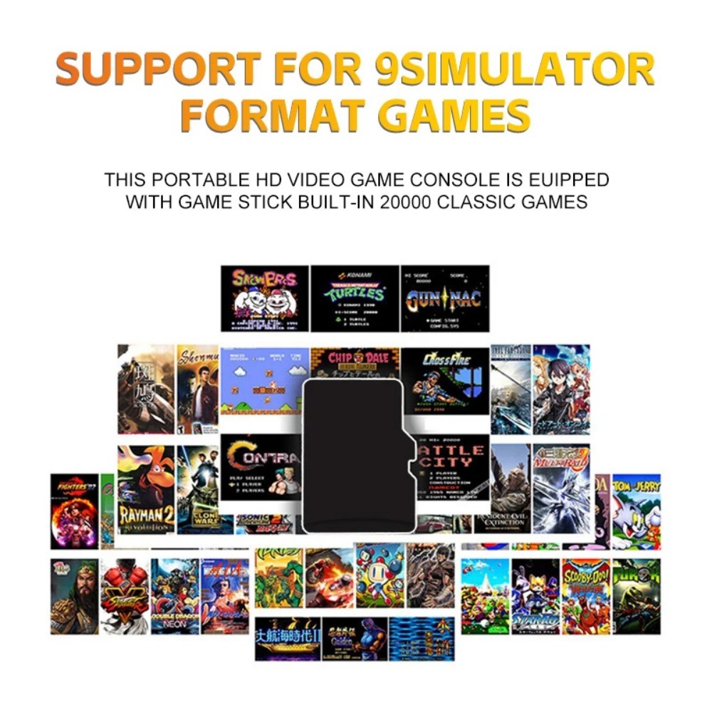 M9 Video Game Console 2.4G Double Wireless Controller Game Stick 4K ...