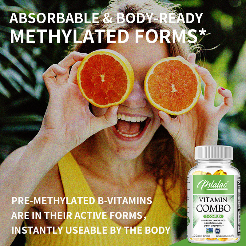 Raw B Complex - High Potency Vitamin B2 Riboflavin, B1, B3, B6, Folic ...