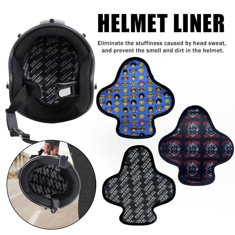 Motorcycle Helmet Padding, Sweat Absorbent Anti-Slip Inner Liner, Heat ...