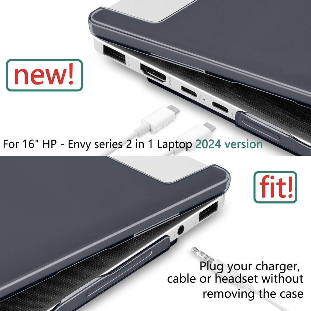 Crystal Clear Case for HP Envy x360 16 inch 2 in 1 Laptop 2024 | Shopee ...