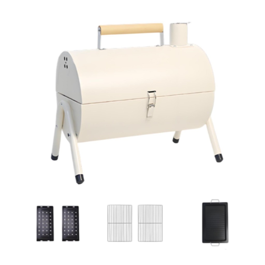 Loviver Portable Charcoal Grill BBQ Grill Stainless Steel Wire Mesh ...