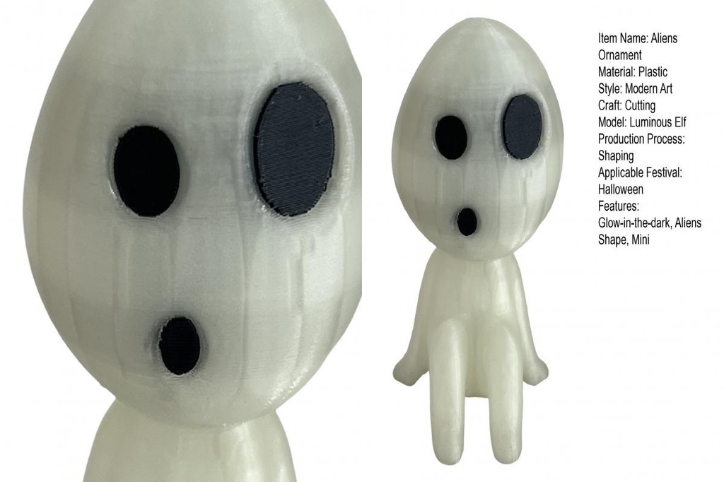 Cocoblue Aliens-themed Shelf Decor Aliens Garden Decoration Spooky Glow ...