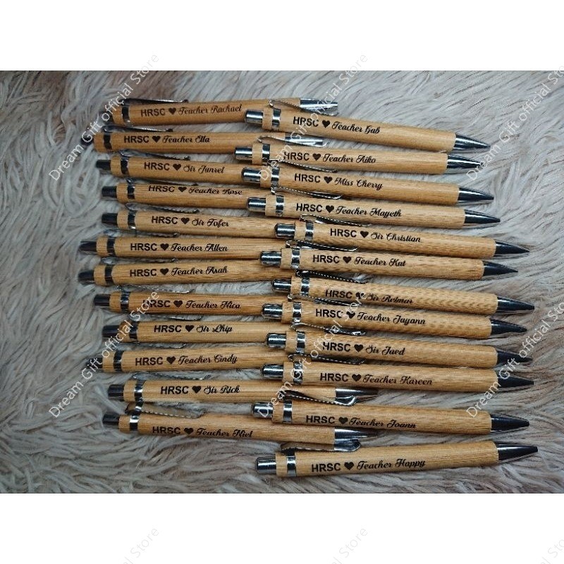 PERSONALIZED BAMBOO PEN (LASER ENGRAVED) | Shopee Malaysia