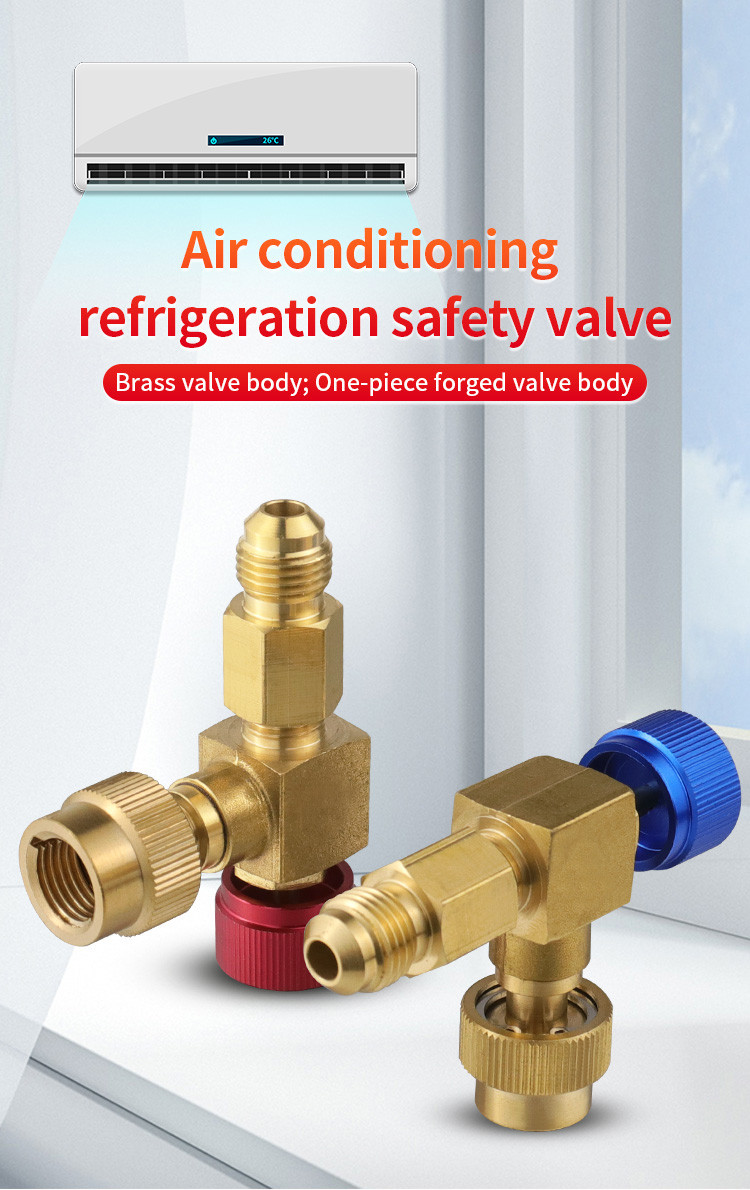 High Strength Brass Control Valve Set For R22 R404 R407Air Conditioner ...