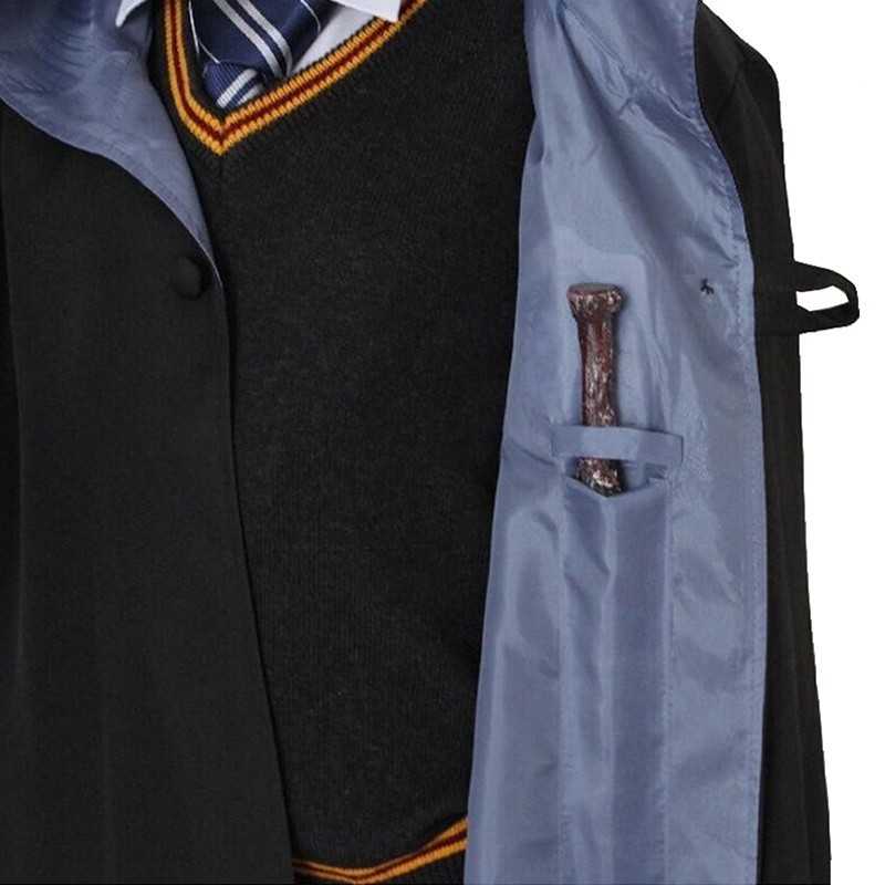 6pcs Haloween Cosplay Godric Costumes Cloak Scarf Tie Wand Glasses ...