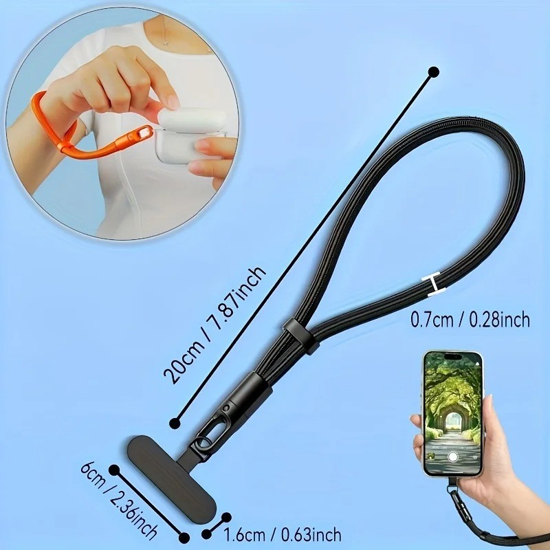 Adjustable Mobile Phone Case Rope Wrist Sling Rope Anti Drop Anti Lost ...
