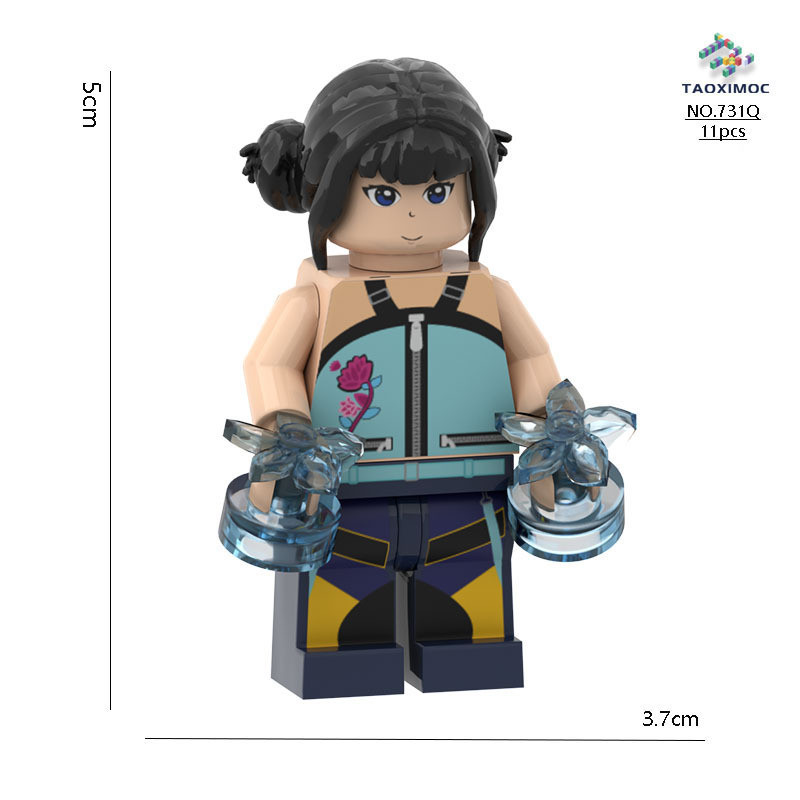 New KPop Demon Hunters Building Blocks HUNTR/X Rumi Zoey Mira Derpy ...