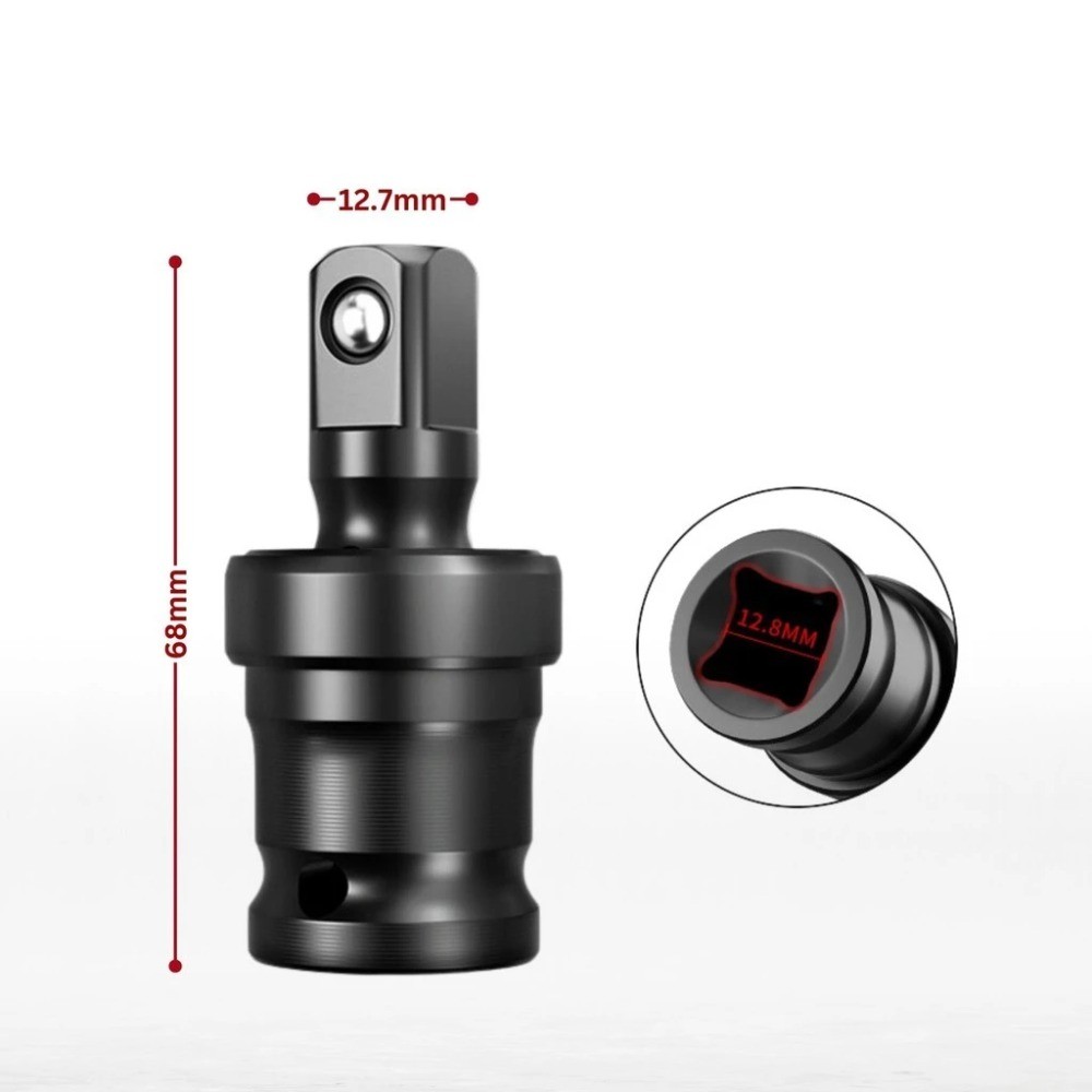 【12h Shipping】9PCS 128mm Long Hex Impact Socket Set 360 Universal Joint ...