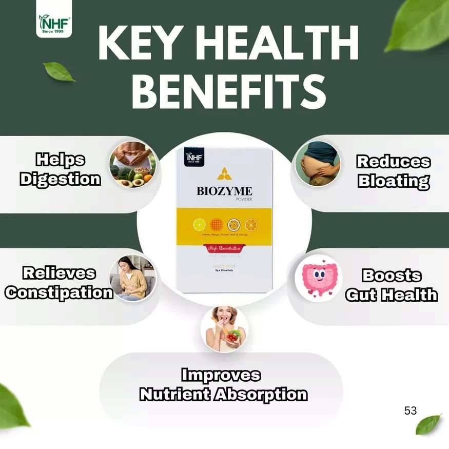 NHF x DR NORMAN Biozyme Powder Mixed Fruit Flavor Help Digestion Issue ...