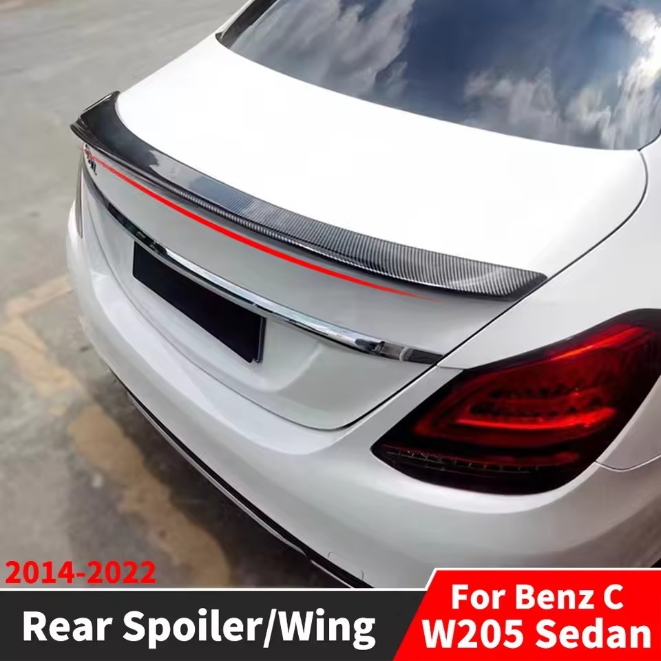 Boot Lip Rear Trunk Spoiler Wing Tuning Accessories For Mercedes Benz C ...