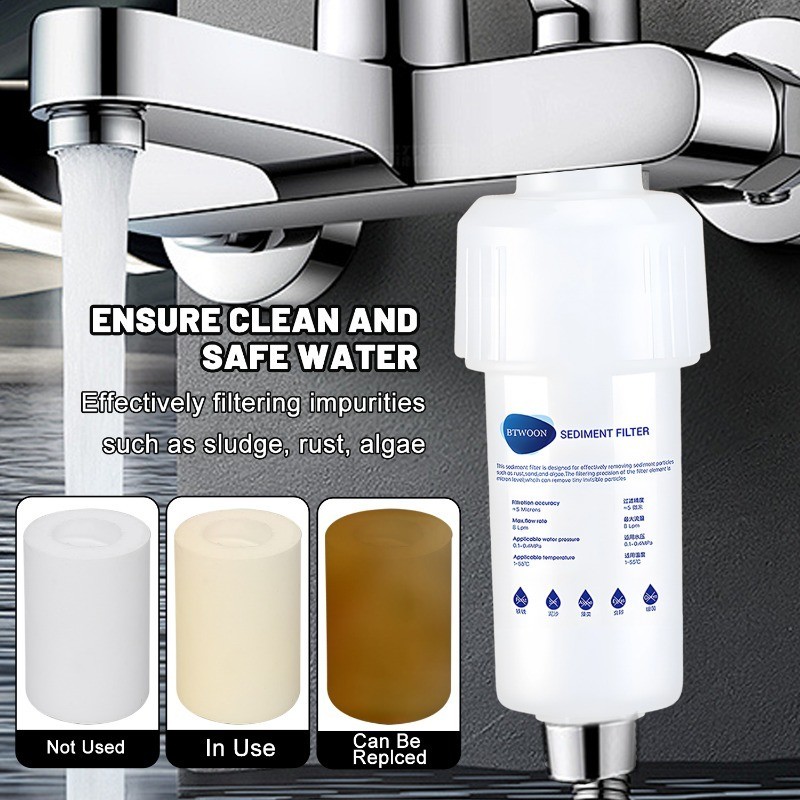 Water Purifier, Water Filter Cartridge with PP+PPF Cotton, Removes ...