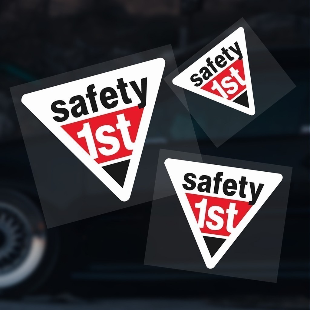 Safety 1st Caution Reflect Vinyl Sticker Car Quarter Window Rear ...