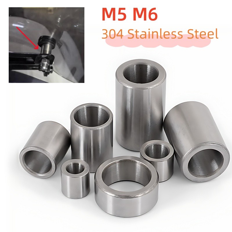304 Stainless Steel Unthreaded Standoff Spacer M5 M6 Thicken Bushing ...