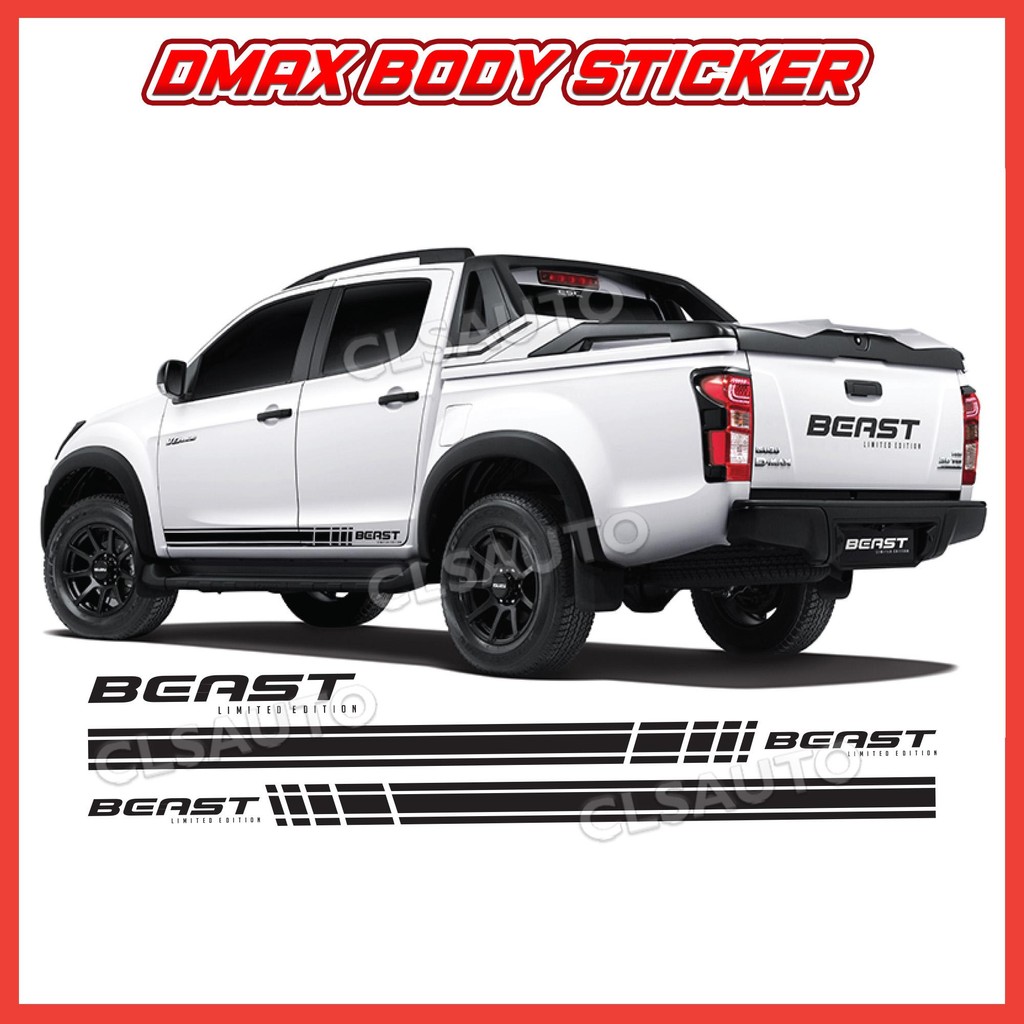 ISUZU DMAX BEAST Body Sticker UV Printing Car Decal - Pelekat Badan ...
