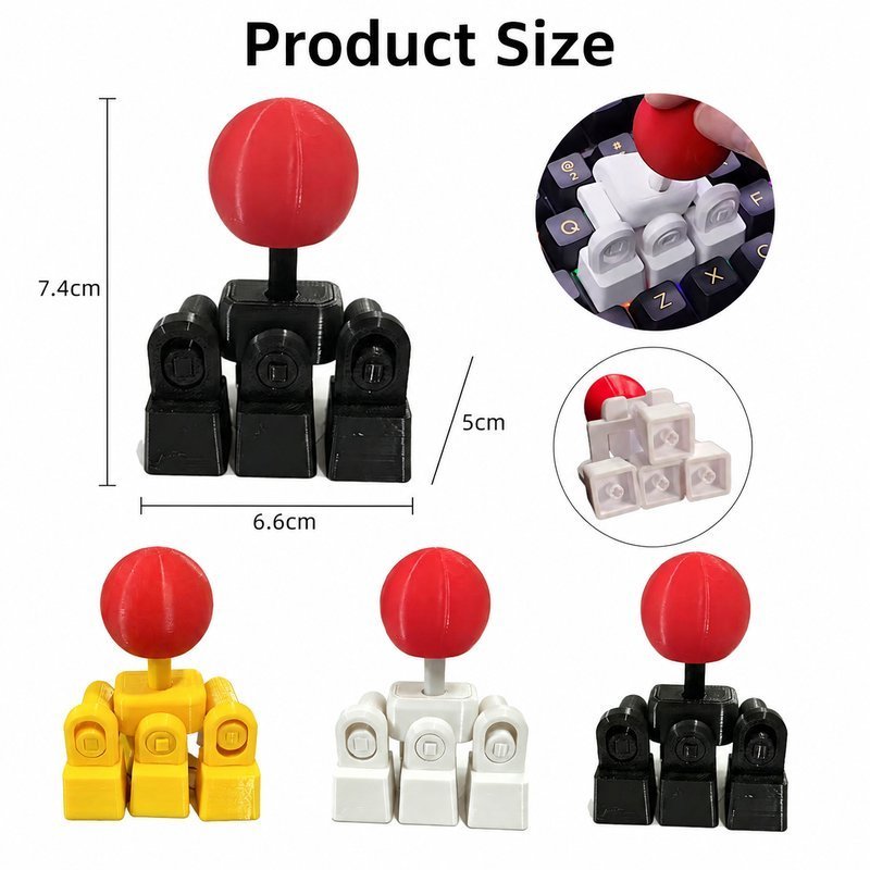 Creative Joystick Keycap 3D Printed External Game Joystick Gaming ...