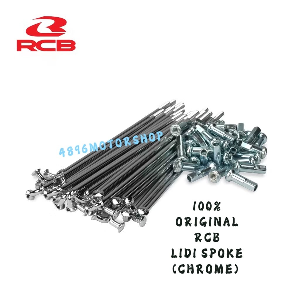 100% ORIGINAL RACING BOY RCB LIDI SPOKE RIM & SPOKES GOLD / CHROME ...