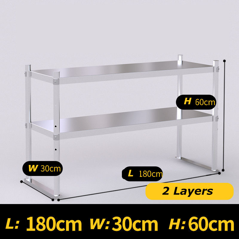 🔥Ready Stock🔥304 Stainless Steel Kitchen Over Shelf Rack Table Top Rack ...