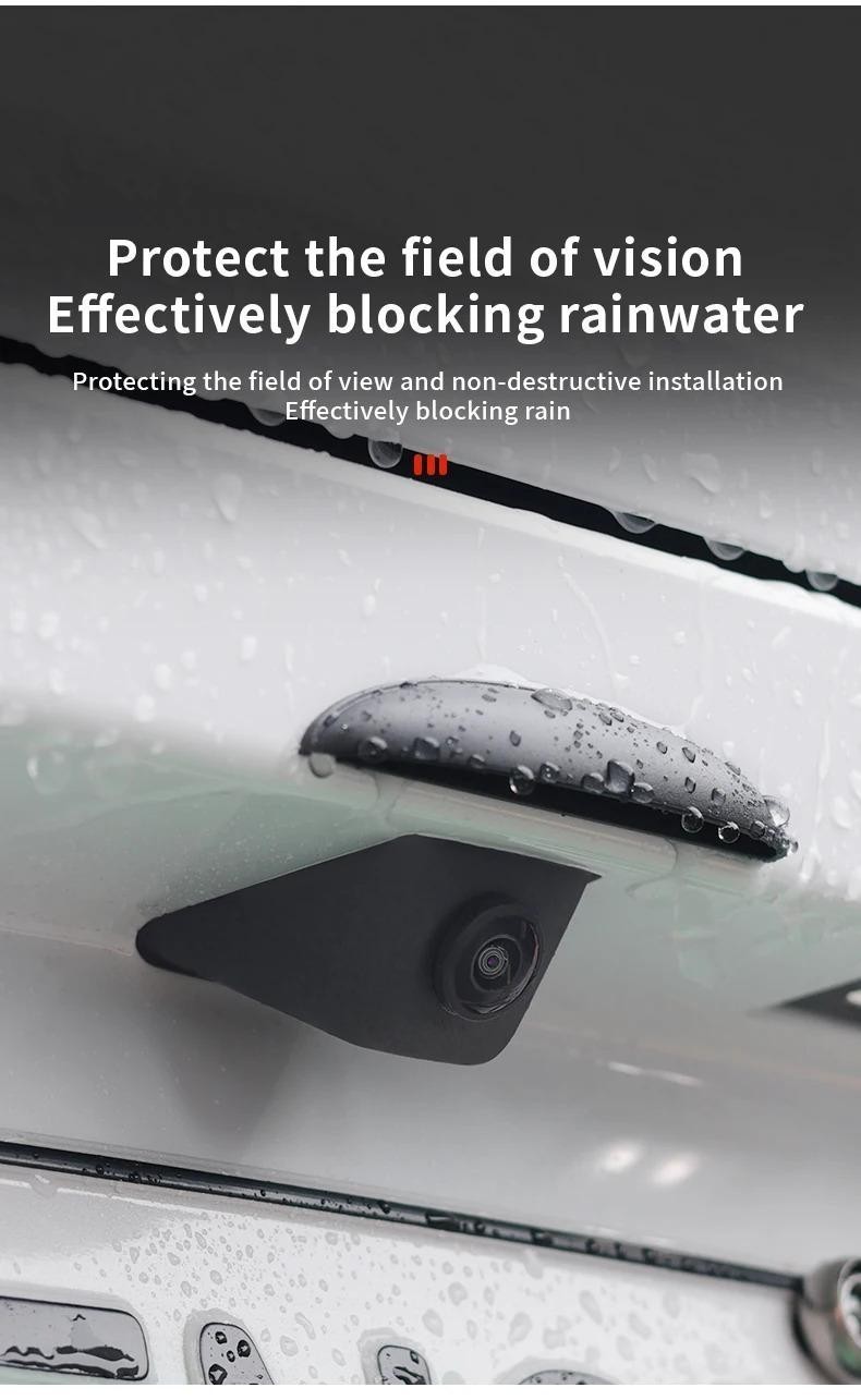 Proton Car Reversing Rear Camera Rain Cover ABS Rain-Proof Rain Shade ...