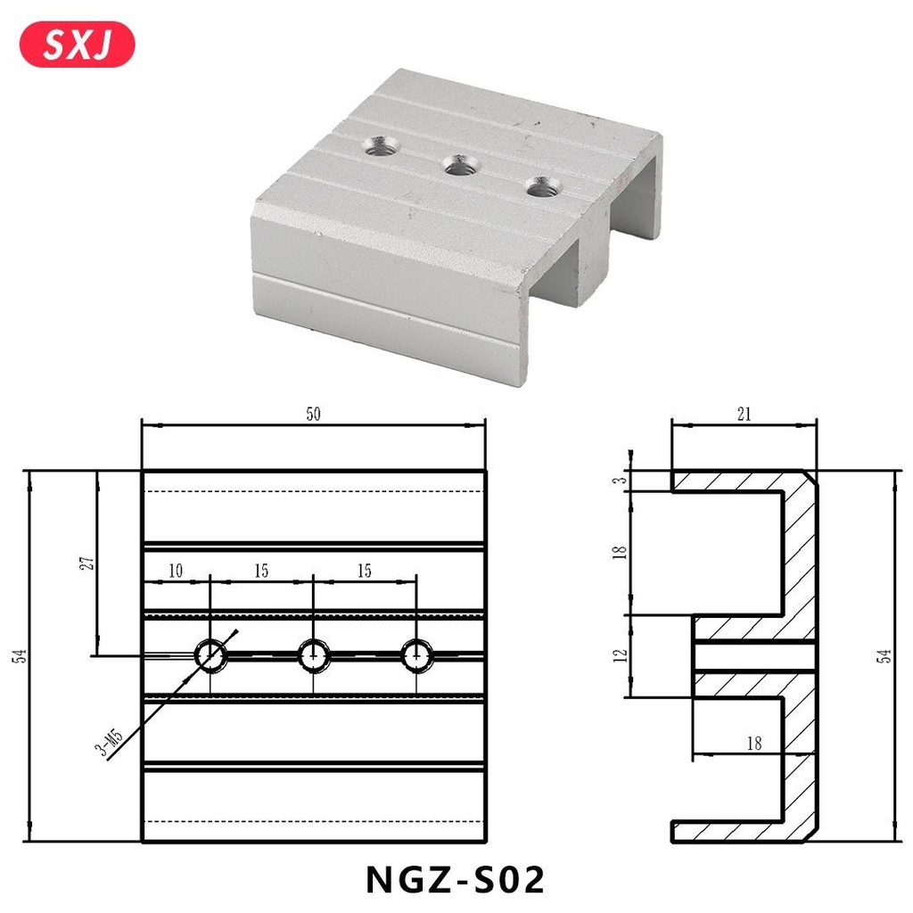 Manipulator Fixture Fixing Block, 18 * 18 Aluminum Strip Fixing Block ...