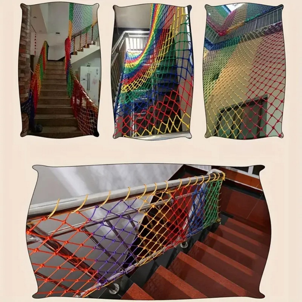 Nylon Safety Climbing Net Kids Safety Net Anti-Fall Net Pool Guardrail ...