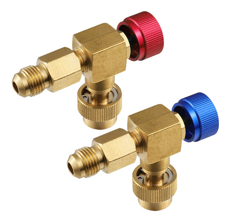 High Strength Brass Control Valve Set For R22 R404 R407Air Conditioner ...