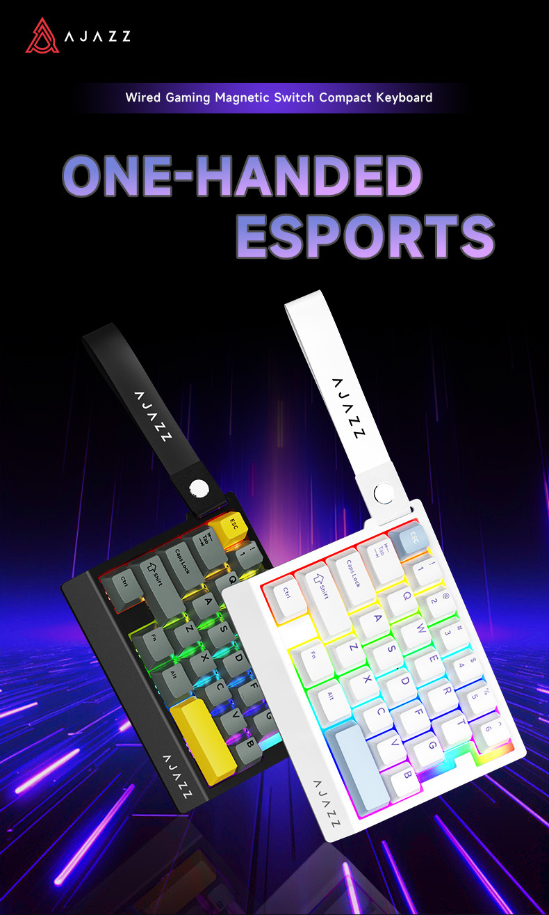 AJAZZ AK029 Bedraad 29-Key One-Handed Gaming Toetsenbord, 8000Hz