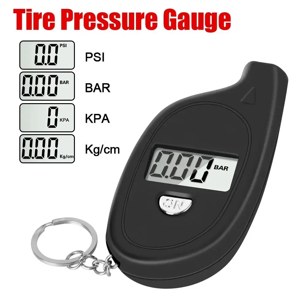 Car Tire Air Pressure Tester Meter Tire Gauge Digital LCD Display Auto ...