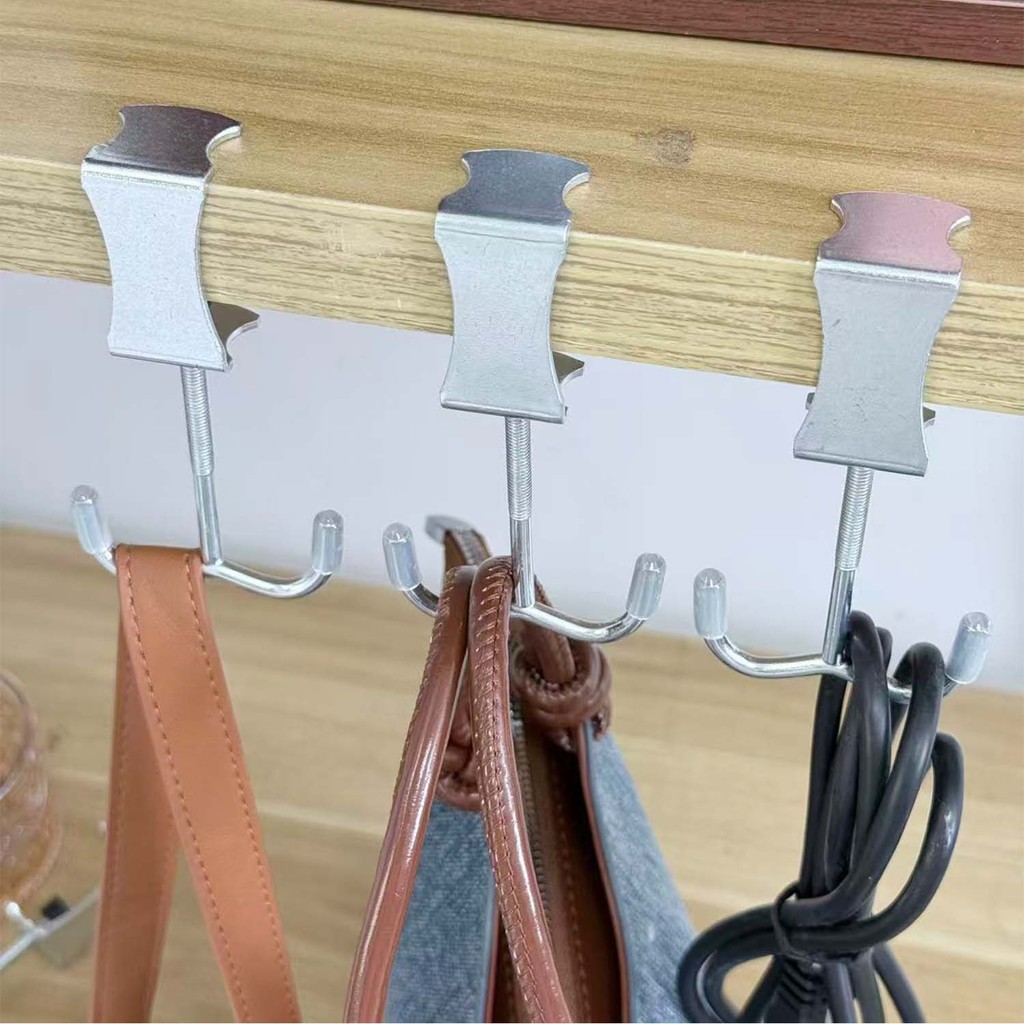 Non Drilling Double Head Table Edge Hook - Portable Movable Kitchen ...