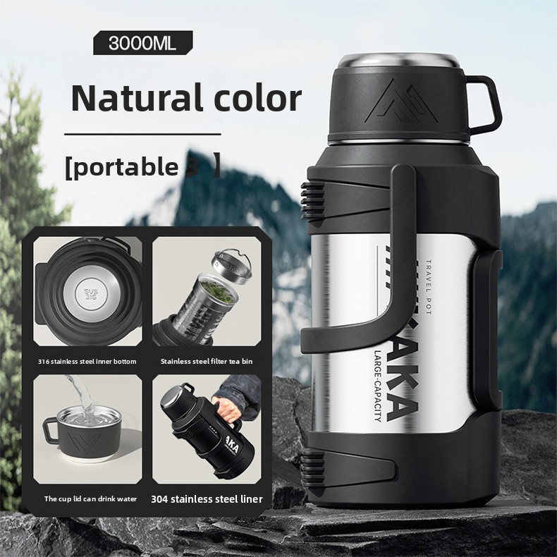 Giant Capacity Thermos - 316 Stainless Steel Vacuum Flask for Outdoor ...