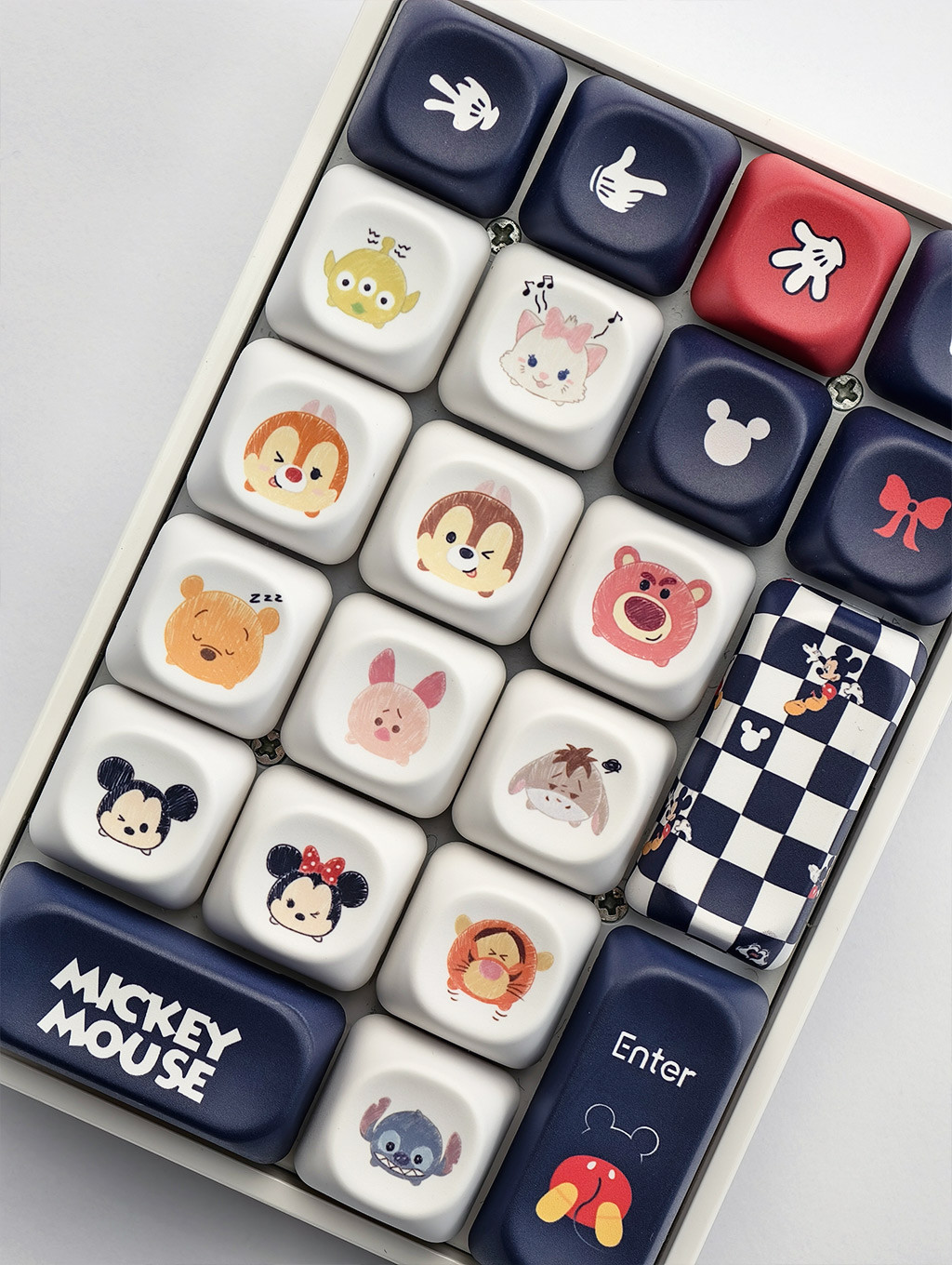 Disney Mickey Pooh Keycaps MOA Profile PBT Five-sided Dye Sublimation ...