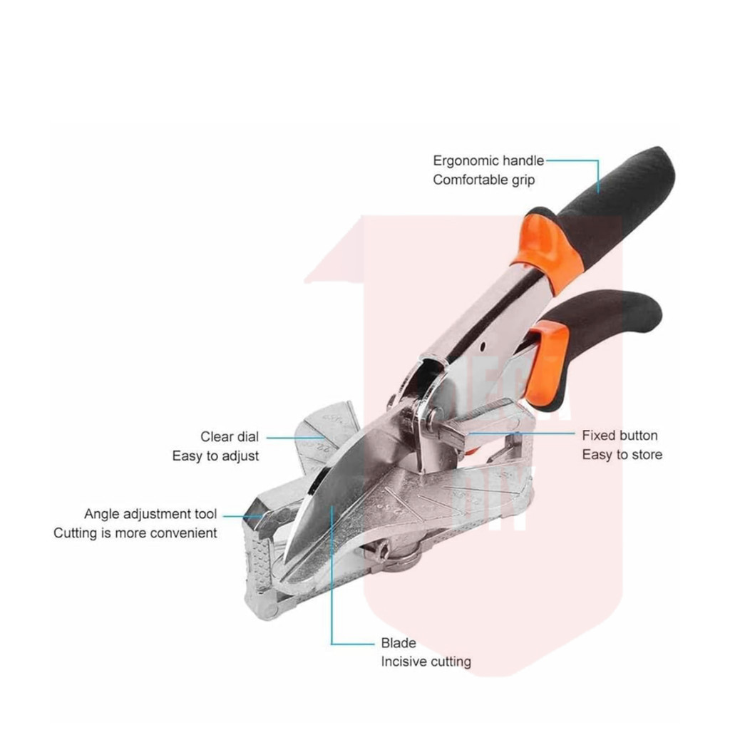 Angle Shear 45-135 Degree Multi Angle Conduit Trunking Scissor White ...