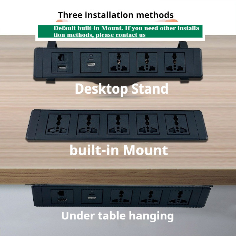 FUNAYA Built-in Desktop Recessed Electrical Socket Universal Outlet UK ...