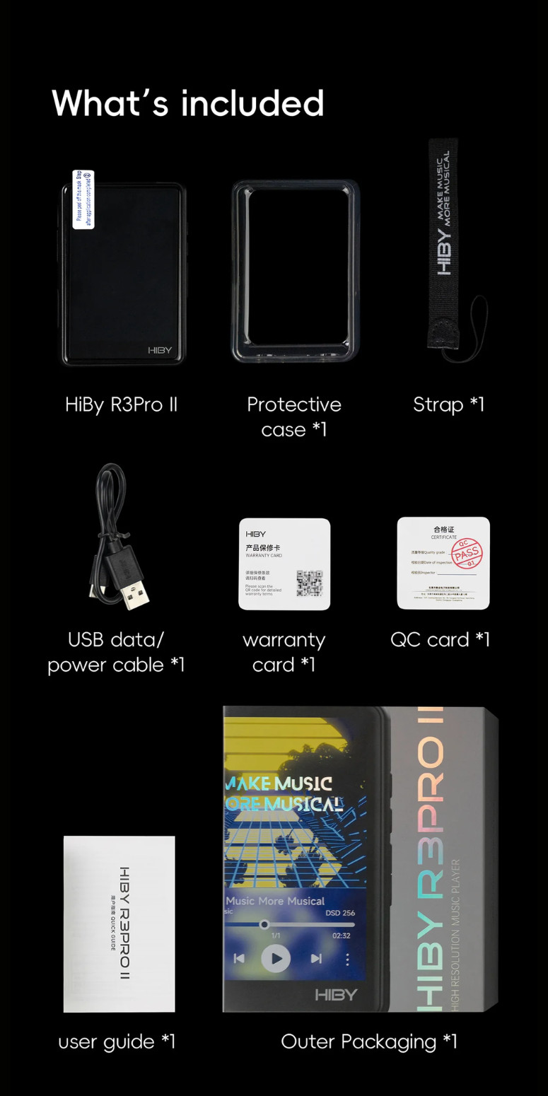 HiBy R3 Pro II, Digital Audio Player: Portable Dual CS43198 High-Res ...