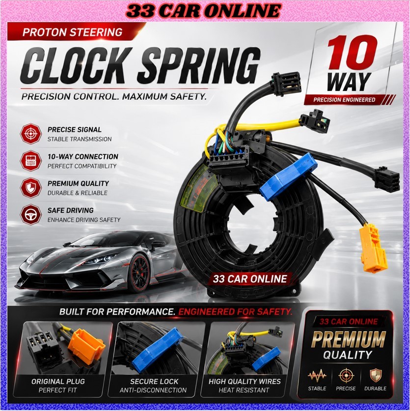 PROTON GEN 2 / WAJA / PERSONA / EXORA / PREVE STEERING CLOCK SPRING AIR ...