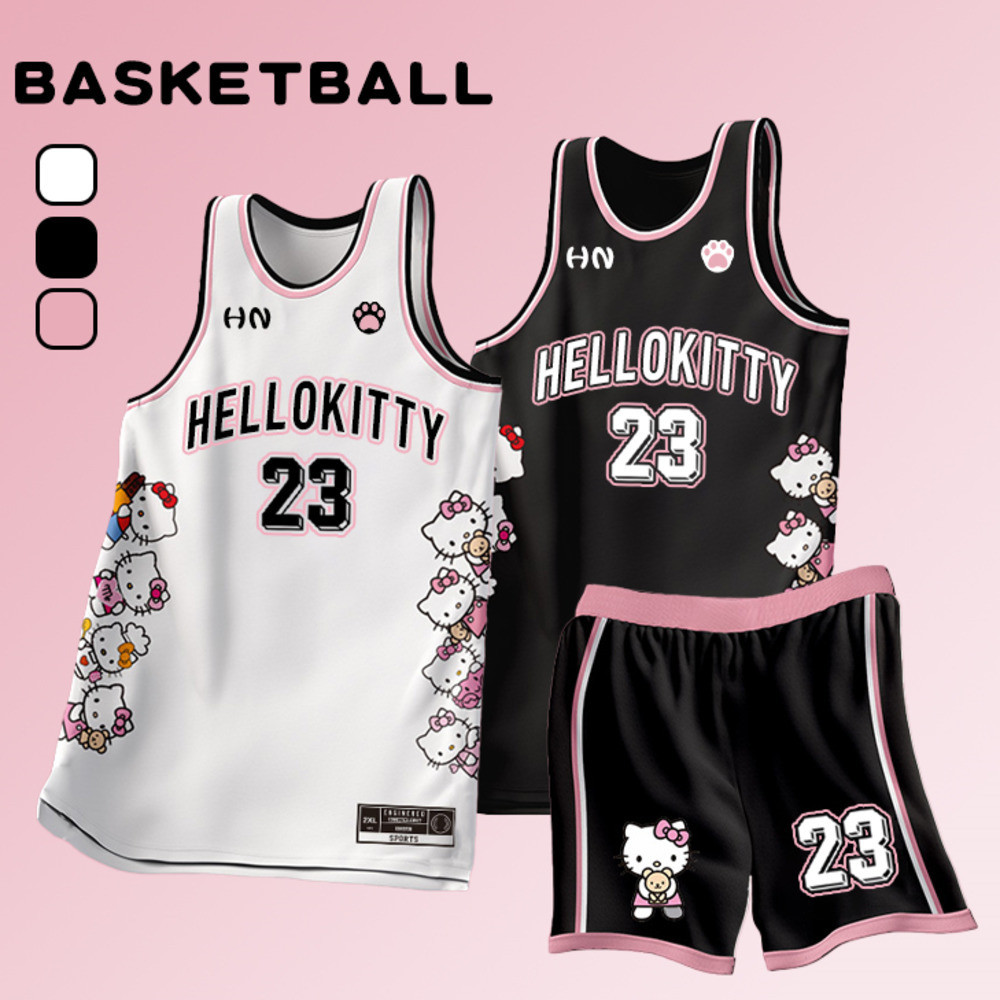 American Basketball Uniform Set Hello Kitty Jersey Female College ...
