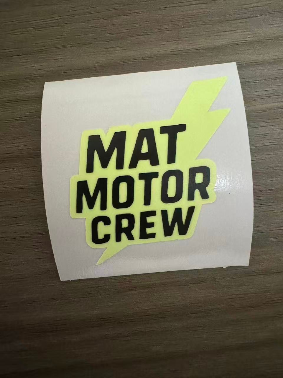 MAT MOTOR CREW Sticker | Motorcycle Helmet Tank Laptop Decal helmet ...