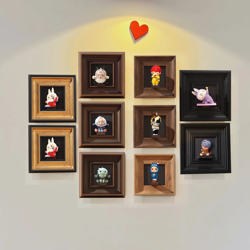 Blind Box Storage Photo Frames In The Old Style With Brackets Pop Mart ...