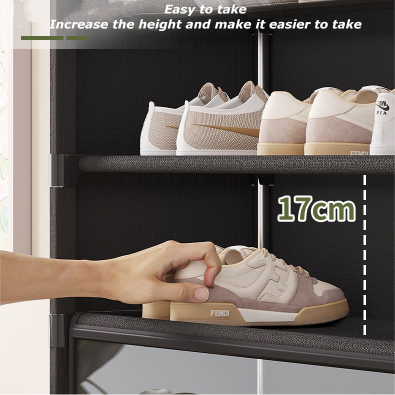 Transparent Shoe Rack Dust-Proof Multi-Layer Shoe Cabinet Visual Shoe ...