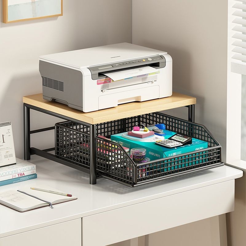 Printer Storage Rack Desktop Small Drawer Multifunctional A4 Paper ...