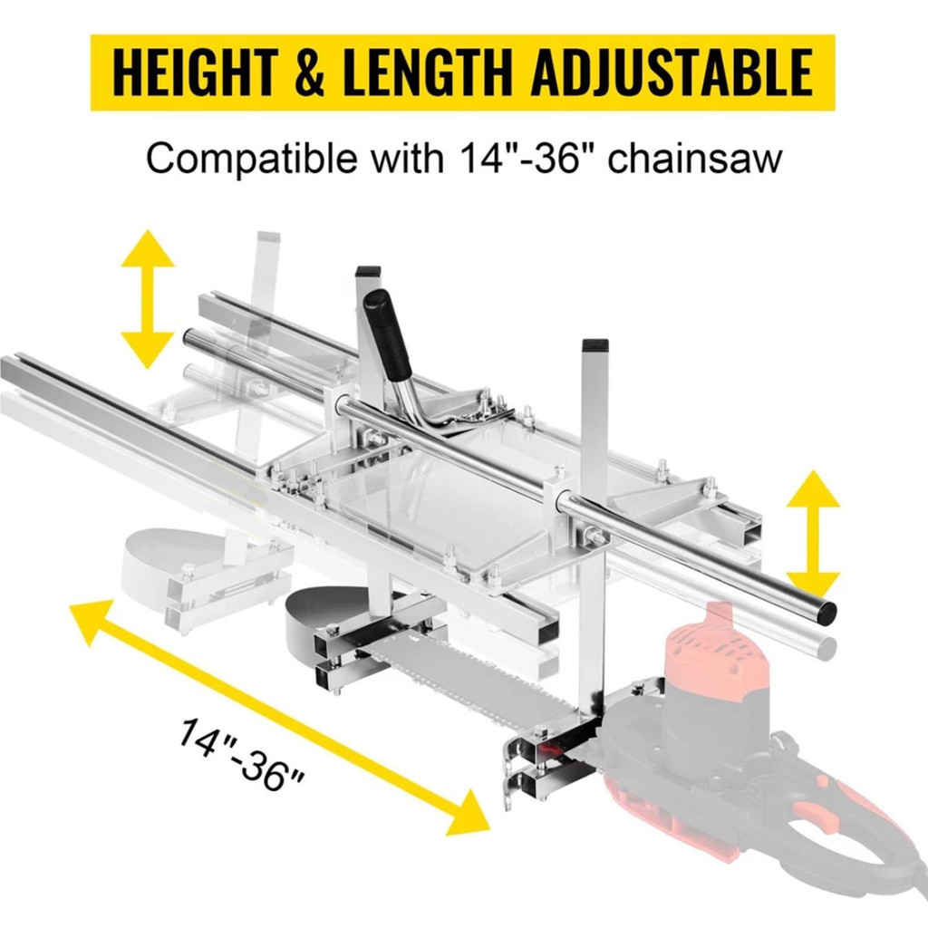 🇲🇾24H🚚Woodworkers Portable Saw Chain Chainsaw Mill Chainsaw Guide Bar ...