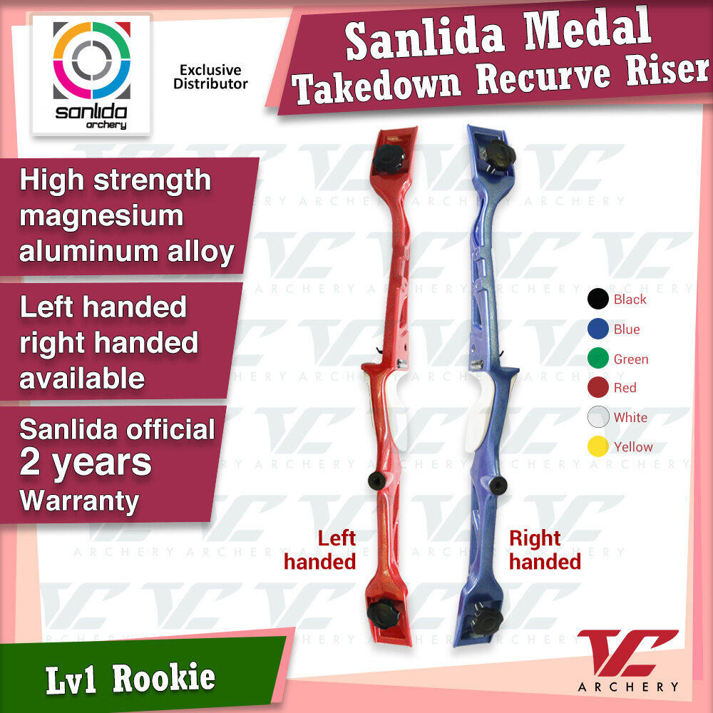 V Club Archery Sanlida Medal Recurve Bow Riser - Left / Right Handed ...
