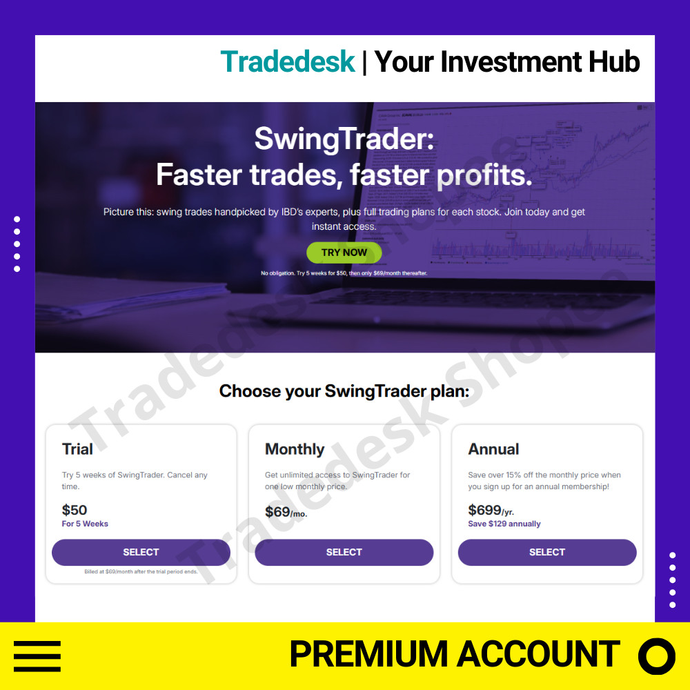 IBD SwingTrader PREMIUM SUBSCRIPTION | Faster trade, faster profits ...