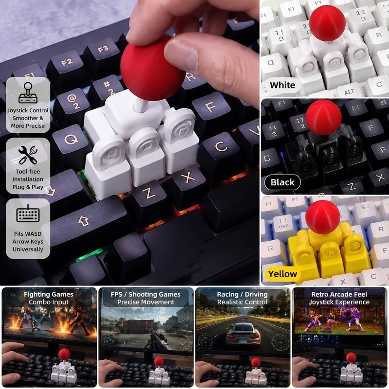 Creative Joystick Keycap 3D Printed External Game Joystick Gaming ...