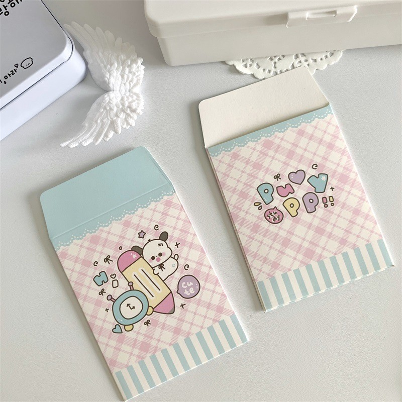 6pcs/set Cute Puppy Envelope Photocard Packaging Bag | Shopee Malaysia