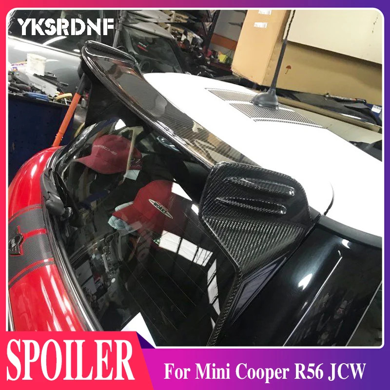 R56 JCW style Carbon Fiber Roof Spoiler For Mini Cooper Ver.2.11/2.12 ...
